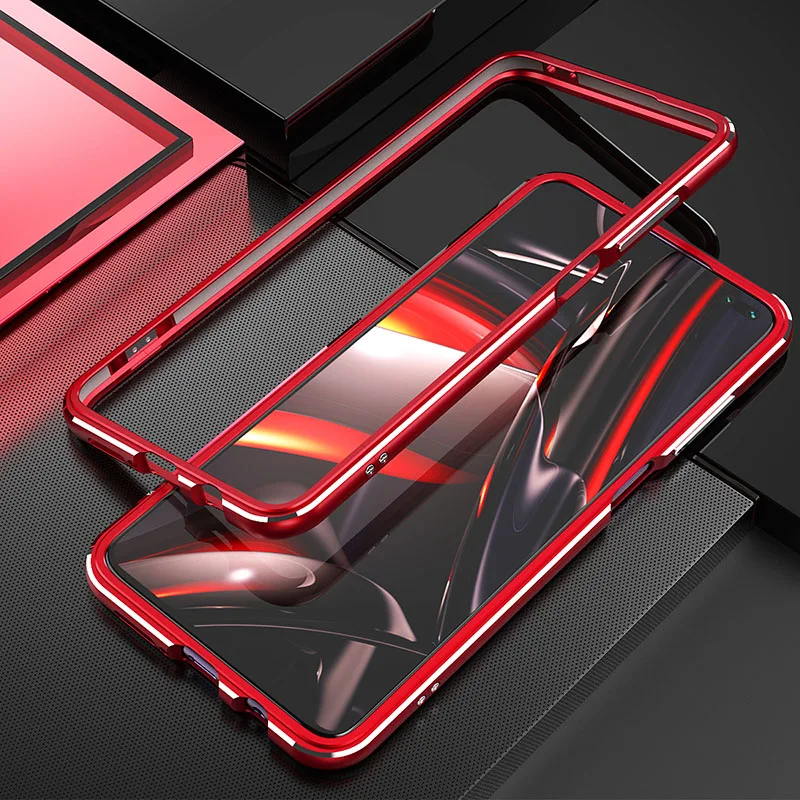 red silver Металлическая рамка для мобильного телефона Aurora для Xiaomi Redmi K30, бампер с окантовкой, чехол для Xiomi Redmi K30, 5G, 4G, защитная оправа корпуса - Цвет: red silver