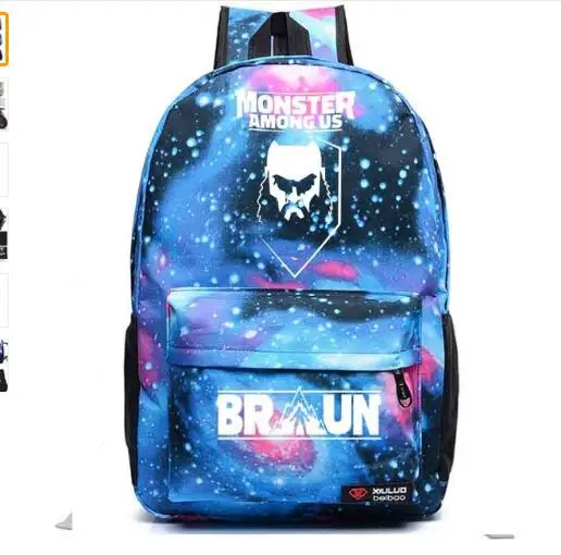 as pictures Braun Strowman Monster Among Us школьная сумка, холщовые рюкзаки, школьный рюкзак, рюкзак для путешествий, повседневный рюкзак - Цвет: as pictures