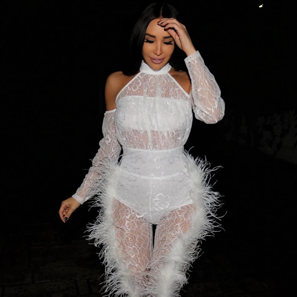 Ailigou-2019-Winter-New-Women-S-Bandage-Jumpsuit-Sexy-Strapless-Long-Sleeved-Lace-Feather-Party-Jumpsuit (1)