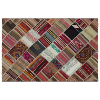 

Handmade Natural Vintage Patchwork Rug Area Rug 157x234 Cm-5'2''X7'8''