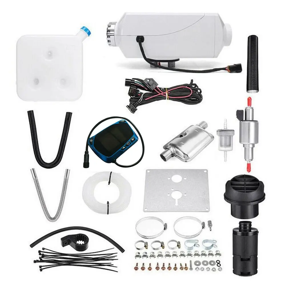 

2/3KW 5/8KW Portable Universal Car Air Parking Heater LCD Switch with Silencer Single Hole Heater For Trucks Boats Bus Trailer