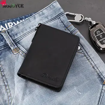 

Retro Money Clip Real Cowhide Wallet Men Leather Fashion Vintage Genuine Leather Short Bifold Wallet Short Paragraph
