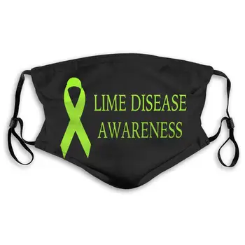 

Lyme Disease Awareness Unisex Anti-Pollution Mask Dust Mask with Filter Mask Black