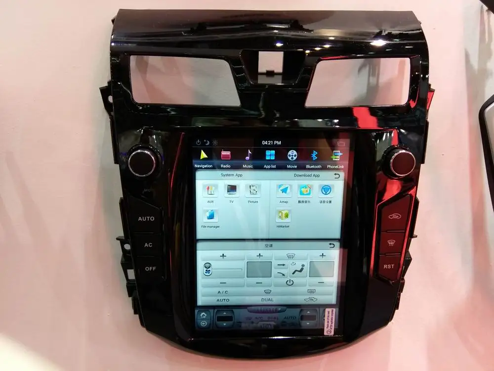10 4 ''вертикальный экран Tesla Style Android 9 0 автомобильный DVD GPS плеер для Nissan Teana 2013 2014