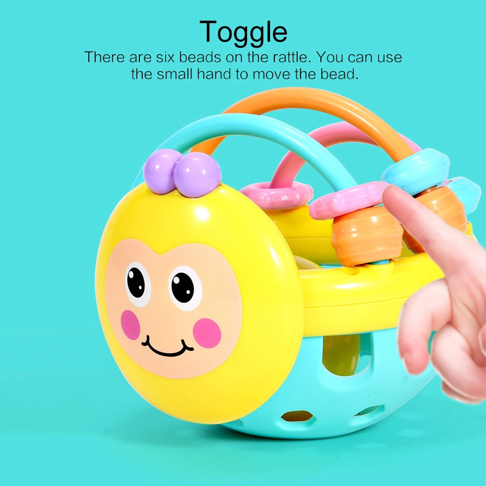 Baby Toy Rattle ball Hand Knocking Bell Ball Toy Rattles Develop Baby Intelligence Baby Activity Grasping 2