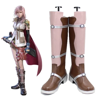 Ролевая игра Final Fantasy XIII Lightning cosplay LeiGuang Thunderbolt костюм платье манга Боевая Экипировка Новая - Цвет: shoes