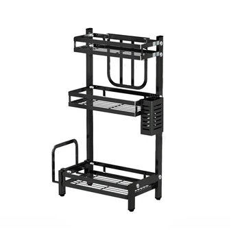 

Stainless Steel Dish Rack Multi-layer Rack Drying Drain Storage Holders Dryer Plate Cutlery Cup Drain Kitchen Organizer+Gift