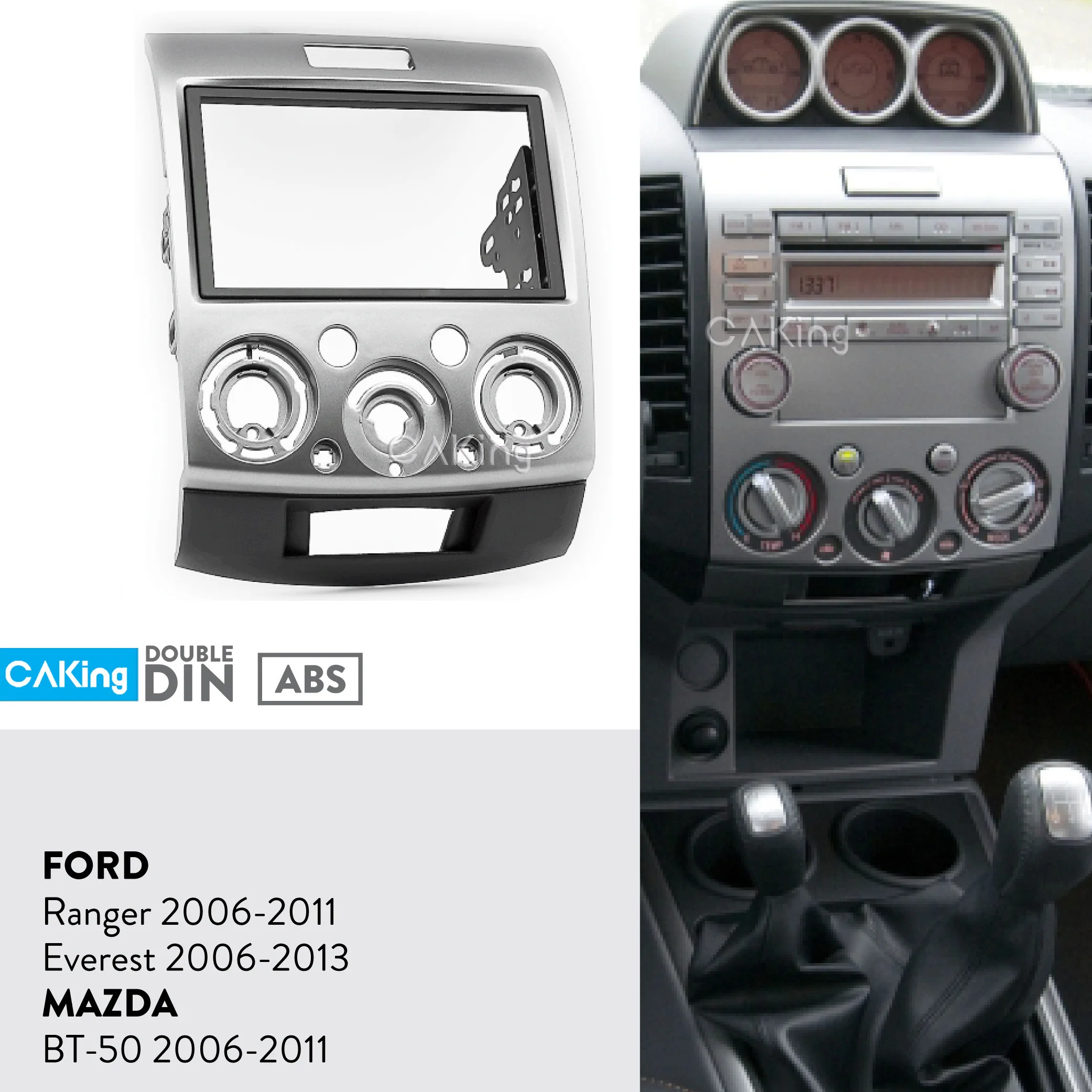 Двойная Din Автомобильная радиопанель Fascia ДЛЯ MAZDA BT 50 2006 2011 комплект фитингов для