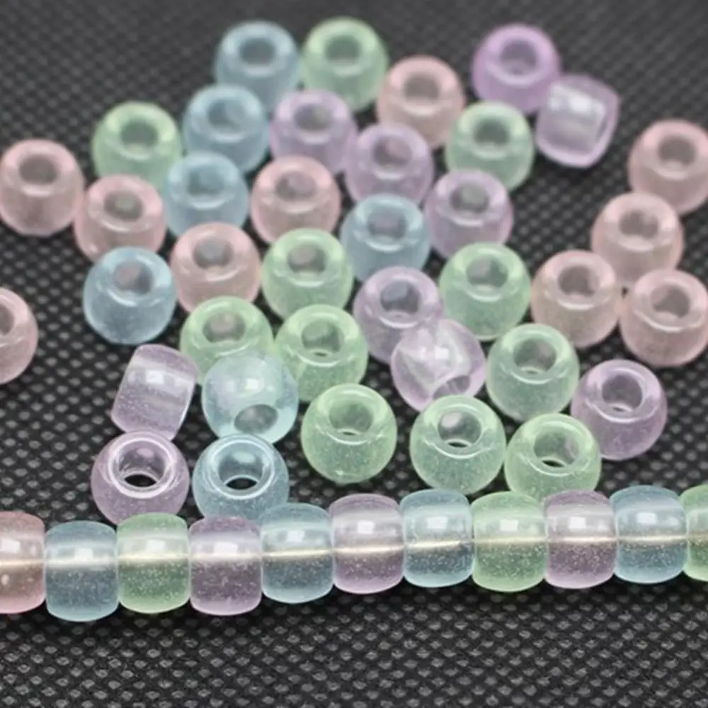 200 УФ разноцветные акриловые бочки 8x6 мм светится в темноте|beads teardrop|beaded kaftanbead |