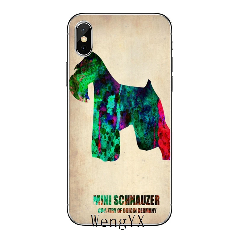 Миниатюрный Шнауцер Puppy dog Art Для huawei mate 20 10 9 P30 P20 P10 P9 pro Lite P Smart plus аксессуары чехол для телефона