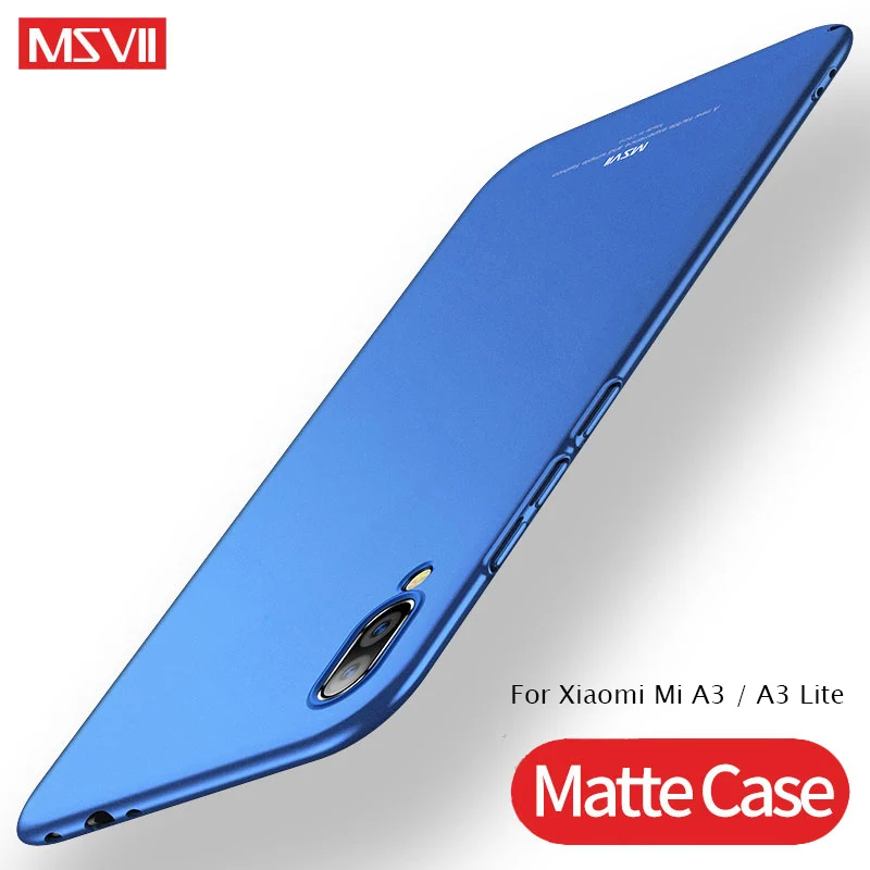 MSVII Чехлы для Xiaomi Mi A3/A3 Lite Тонкий матовый чехол CC9/CC9E жесткий Xiami Xiomi |