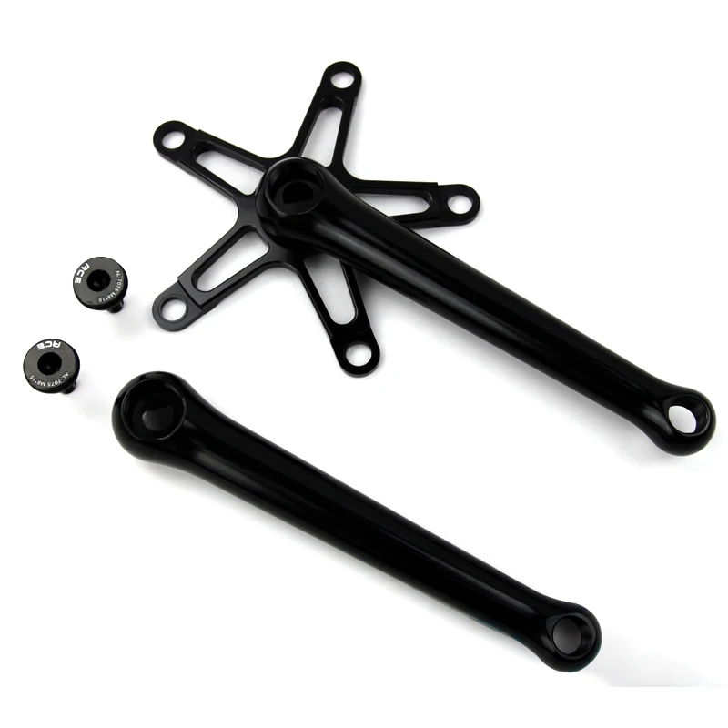 Black Crank TWTOPSE Pro велосипедный квадратный Кривошип для Brompton складной велосипед Кривошип набор часть BCD 130 мм CNC AL7075 t651 легкий 330 г - Цвет: Black Crank