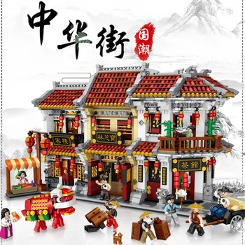 

new arrive LOZ creative product big Chinatown model China mini street view Baozhilin building block toys for children gifts 1023