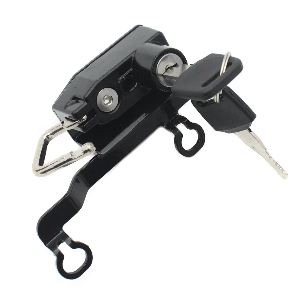 Helmet Lock 2 Keys For HONDA CRF1000L 2014 2015 2016 2017 2018 2019 CRF1000L DTC 18-19 Motorcycle Metal Black black anti theft security disc lock for motorcycle scooter bicycle with 2 keys lock seat aluminum alloy wheel disc brake lock