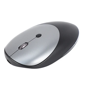 

Bluetooth 5.0 + 3.0 + 2.4G Wireless Mouse Aluminum Alloy Charging Ultra-Thin Three-Mode Wireless Mute Mouse for PC Laptop