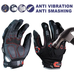 INXS Anti Vibration Working Gloves Vibration and Shock Gloves Anti Impact Mechanics Breathable Anti Smashing Safety Gloves