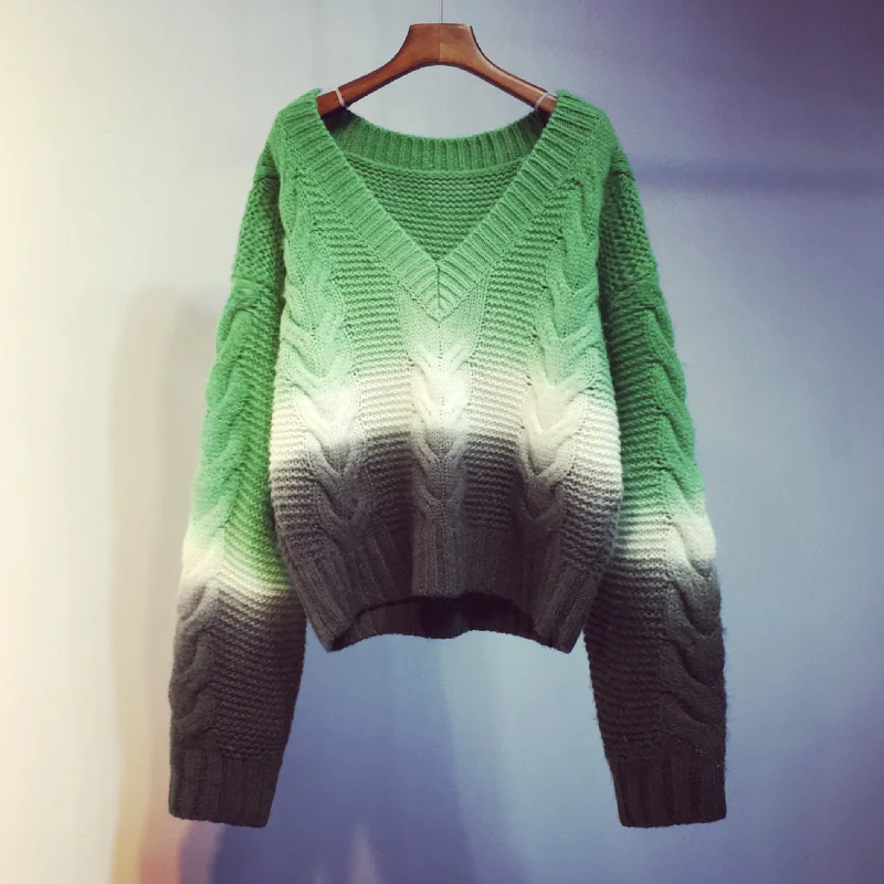 [EWQ] 2020 Spring Autumn New Gradient Hit Color