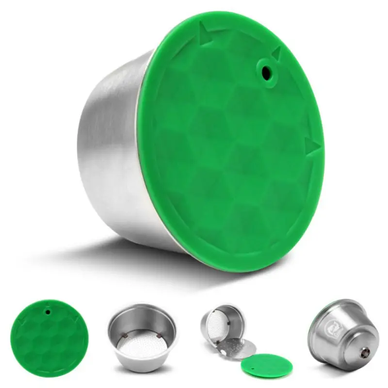 

Stainless Steel Coffee Refillable Capsules Reusable Replacement Coffee Filter For Coffee Machine Coffee Shop Kitchen Gadget