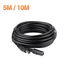 

Techage DC12V Power Extension Cable 5M 10m Power Cable 2.1*5.5mm Connector Male To Female For Video Surveillance WiFi IP Camera