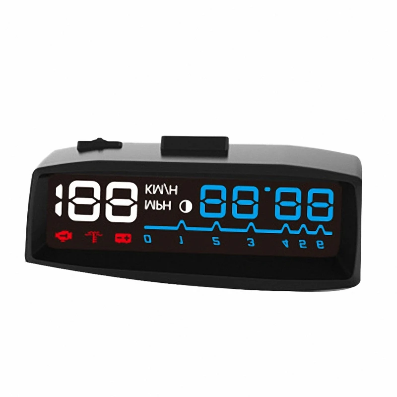 Автомобильный HUD Дисплей OBD2 II EOBD автоматический цифровой автомобильный скоростной измеритель превышения скорости Предупреждение ющий сигнал на голову дисплей