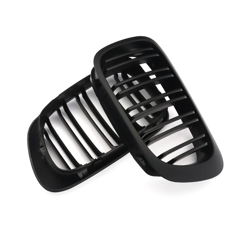 MagicKit матовый черный автомобиль почек передний бампер Гриль 2 планка Линия для BMW