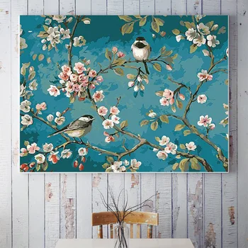 

Flowers Paintings By Numbers DIY Pictures Oil Coloring By Numbers Set Gift Drawing By Numbers Canvas Decor New Arrivals