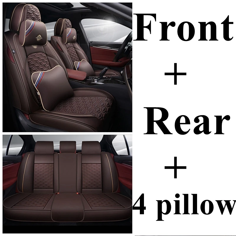 Чехол для автокресла Chrysler 300 ypsilon 200 Delta PT Cruiser Chevrolet Cobalt Sail Volt Equinox Agilt Caprice Sonic sprino - Название цвета: coffee luxury