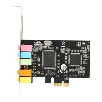 

Built-in Sound Card PCI-E 5.1 Sound-Channel CMI8738 Desktop Computer Accessories for Win7 PCI-E Sound Card