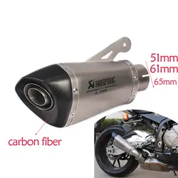 На входе 51 мм 61 мм 65 мм moto rcycles углеродное волокно Akrapovic выхлопной с DB killer eacape moto для s1000rr s1000r