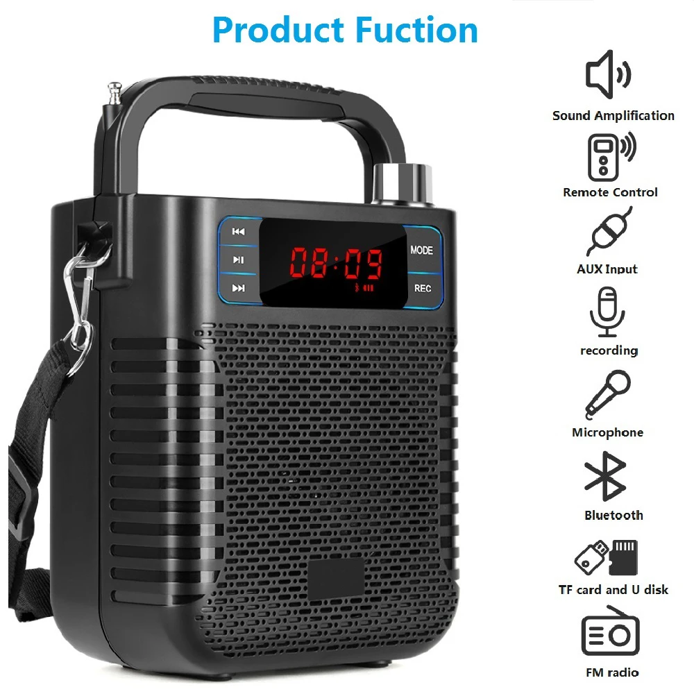 

Bluetooth Speaker Wireless Stereo Subwoofer Heavy Bass Speakers Music Player Soundbox Support Microphone USB FM Radio TF