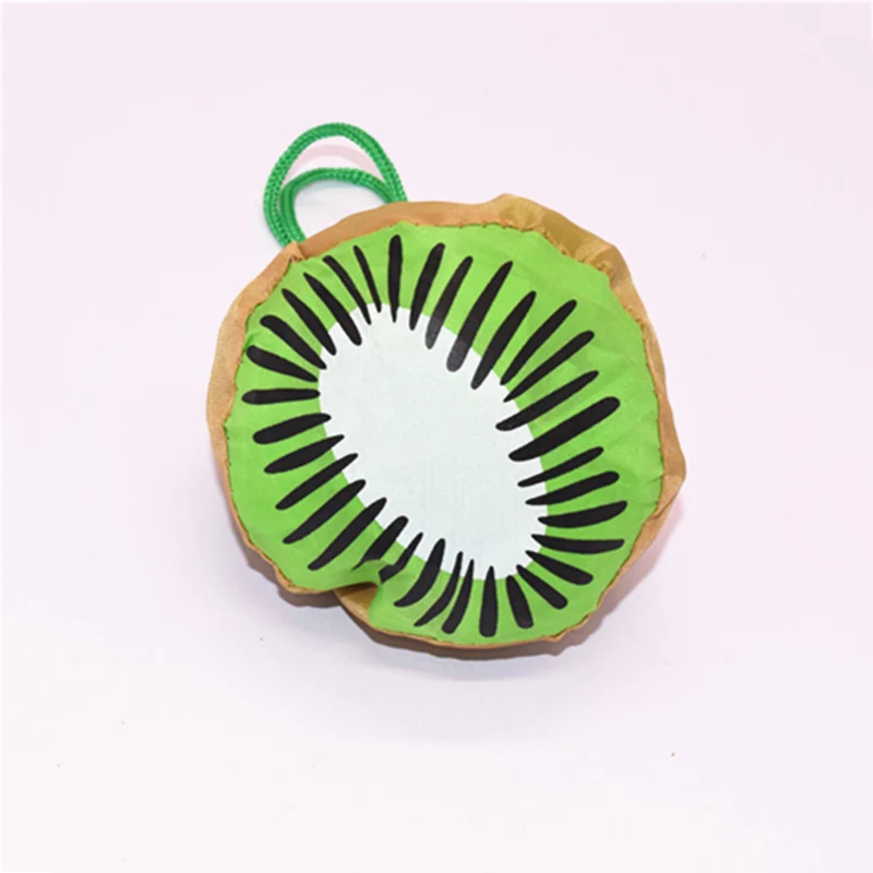 kiwi Новые милые фруктовые принты складные многоразовые сумки для покупок Повседневная многоцветная продуктовая хозяйственная Сумка Арбуз клубника Экологически чистая сумка - Цвет: kiwi