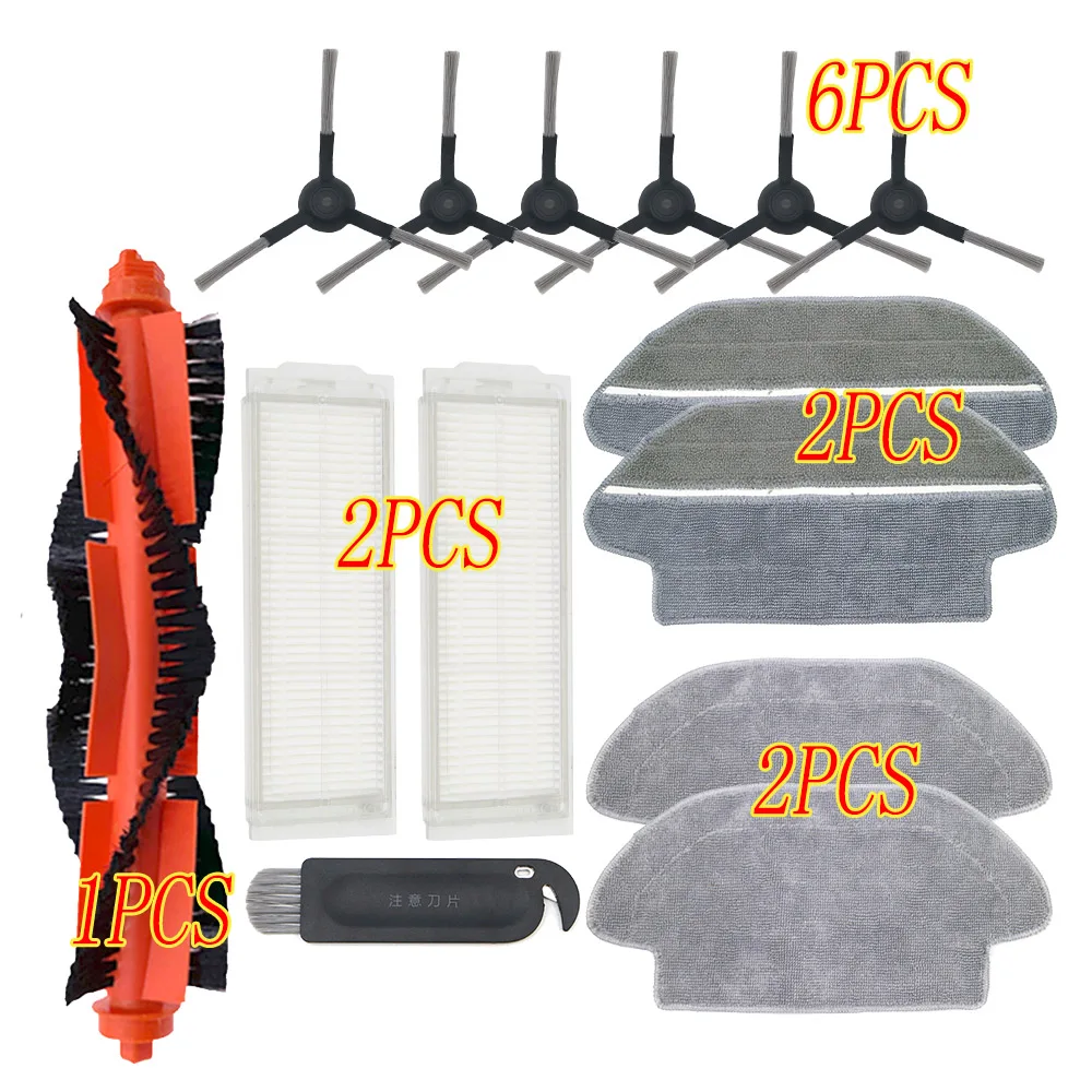 

Main Brush Hepa Filter Side Brush for Conga 3490 Viomi V2 PRO filter V-RVCLM21B xiaomi Robot Vacuum Cleaner STYJ02YM Mop Cloth