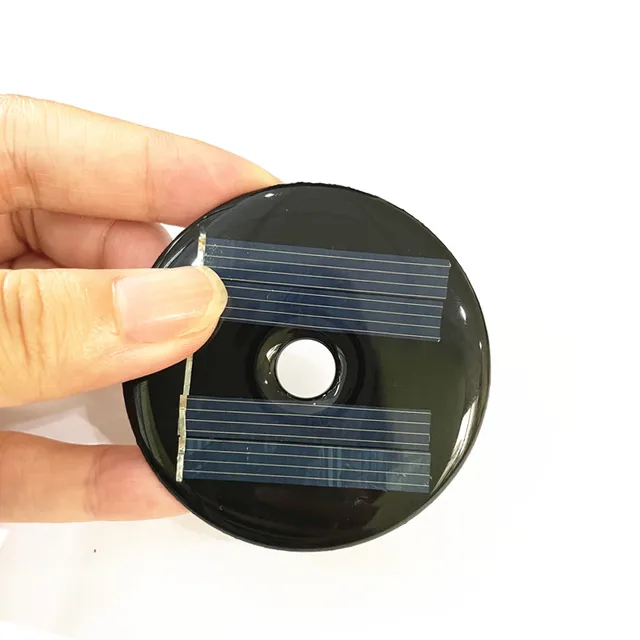 1PC  2V 35mA 50mA Round Mono/polycrystalline solar panel /solar cell battery module Epoxy board PET power generation board 4