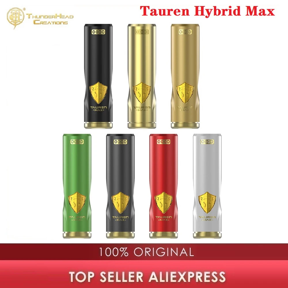 Оригинальный THC Tauren Hybrid Max Smart Mech Mod с 2 в 1 гибридным дизайном и X Chip электронная
