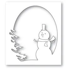 

2021oval Snowman Collage Dies Metal Cutting Dies Mold Various Card Series Scrapbook Paper Craft Knife Mould Blade Punch Cut Die