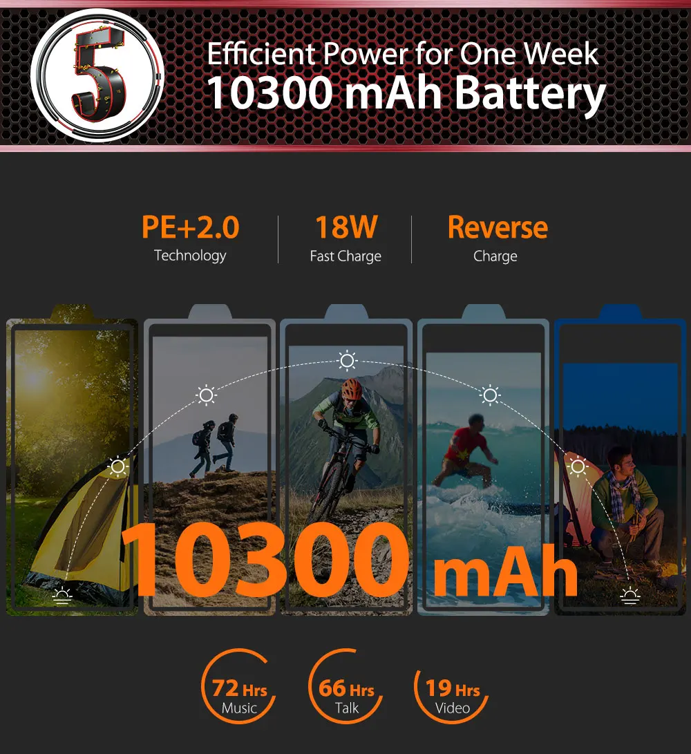 Ulefone power 3 T IP68 Водонепроницаемый мобильный телефон Android 8,1 5,7 "21MP MT6763T Octa Core NFC 10300 мА/ч, иди и болтай Walkie Talkie“ иди и 4G смартфон