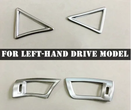 3 LEFT DRIVE 4PCS Автомобильные аксессуары для Toyota Alphard/Vellfire AH30- ABS приборной панели кондиционера на выходе Вентиляционное покрытие отделка матовая - Цвет: 3 LEFT DRIVE 4PCS
