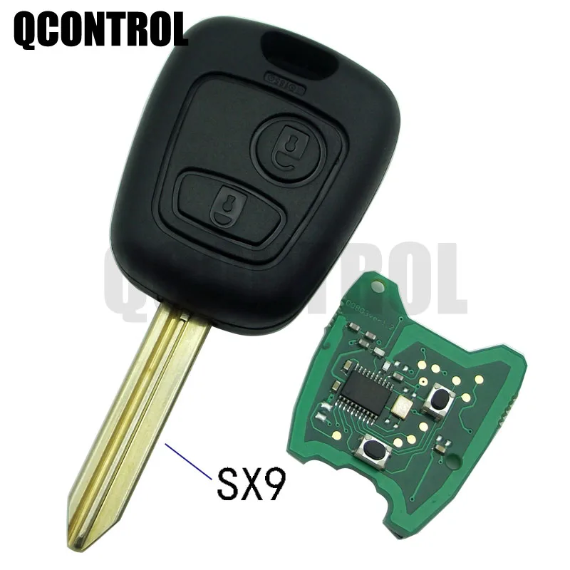 Автомобильный Дистанционный ключ QCONTROL DIY для PEUGEOT Partner с чипом id46|Ключ от авто| |