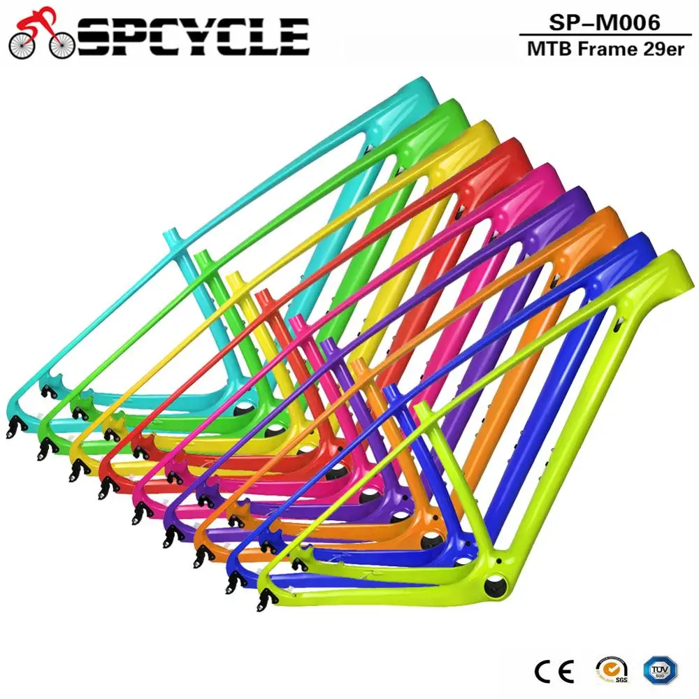 Sale Spcycle 2019 Full Carbon MTB Bicycle Frames 29er 27.5er MTB Mountain Bike Carbon Frames 15" 17" 19" 21" Thru Axle 142*12mm 0 Sale Spcycle 2019 Full Carbon MTB Bicycle Frames 29er 27.5er MTB Mountain Bike Carbon Frames 15" 17" 19" 21" Thru Axle 142*12mm 0