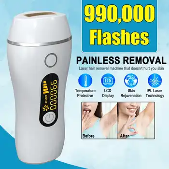 

990000 Flash Professional Permanent IPL Epilator Laser Hair Removal LCD Display Bikini Painless Hair Remover Machine