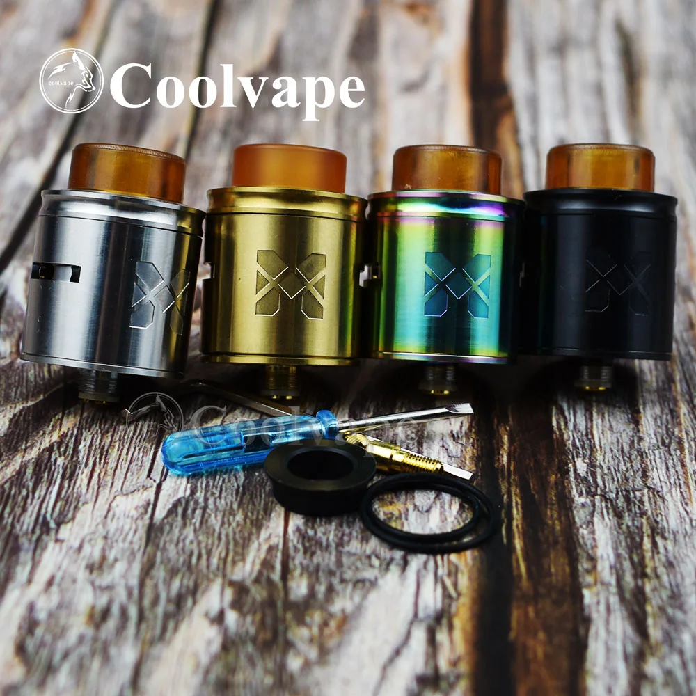 

coolvape Mesh RDA 24mm Adjustable with pin BF Vaporizer Rebuilding Atomizer tank vs Profile RDA fit tauren mod