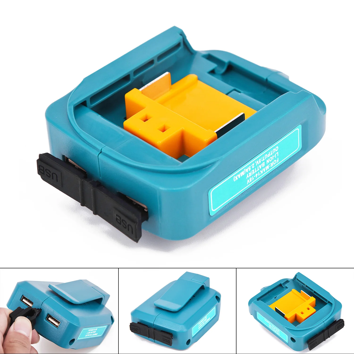 2 Зарядка через usb адаптер подходит для Makita ADP05 BL1415 BL1430 BL1815 BL1830 5V 2A