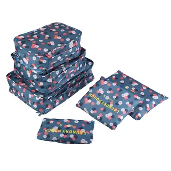 

6pcs/set Travel Storage Bag Set for Clothes Tidy Organizer Pouch Suitcase Home Closet Divider Container Packing Laundry Bag