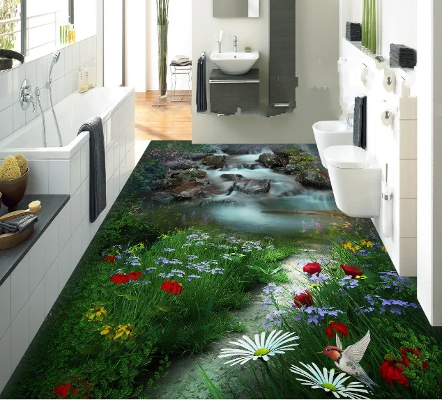 [Самоклеющиеся] 3D цветы, струящиеся 1977 фотообои, настенные наклейки