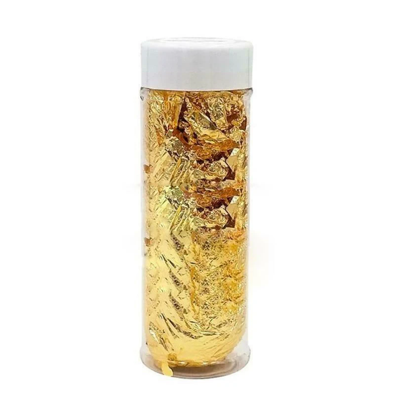 Съедобные Goldleaf серебряная фольга бумажные хлопья торт топперы для ...