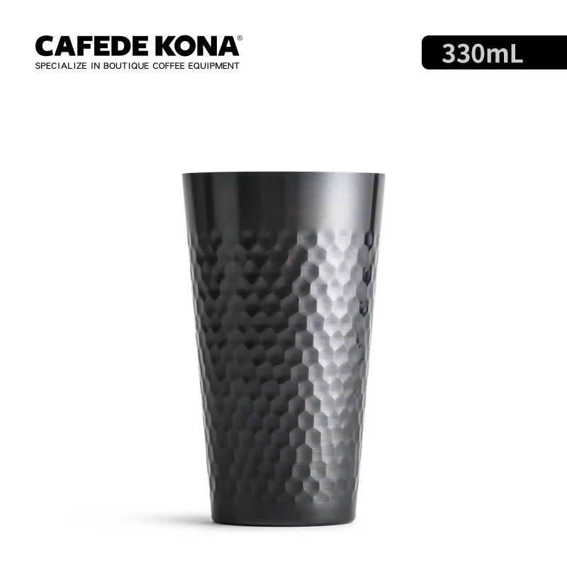 CAFEDE KONA кофейная чаша с ароматом 150/300 мл Ароматизированная чашка Бариста инструмент EK43 Fuji Точильщик порошка фидер, медные чашки ручной работы - Цвет: 300ml