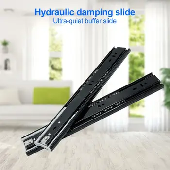 

2pcs/set Smooth Drawer Tracker Slides Scratch-proof and Wear-resistant High Quality Cupboard Guide Rails Furniture Fittings