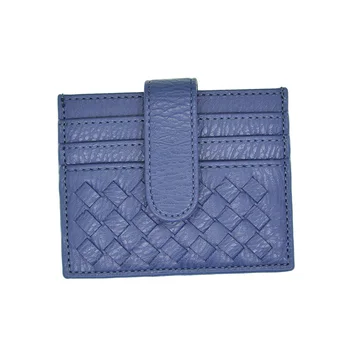 

Women's Woven Lady Colors Small Wallet ID Credit Card Holder Female Cards Pack Cash Pocket Covers