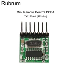 Rubrum 433 МГц РЧ передатчик обучающий код декодер модуль 433 МГц беспроводной 4 CH выход для дистанционного управления Переключатель 1527 кодирование