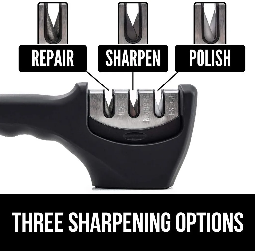 Точилка для ножей 3 этапа вольфрам алмаз и керамика стальной точильный камень